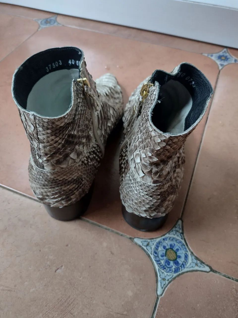 Bota em couro Phyton  - Foto 4