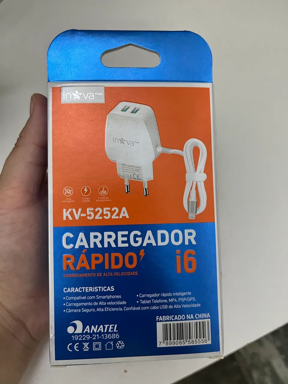 Carregador de iPhone 