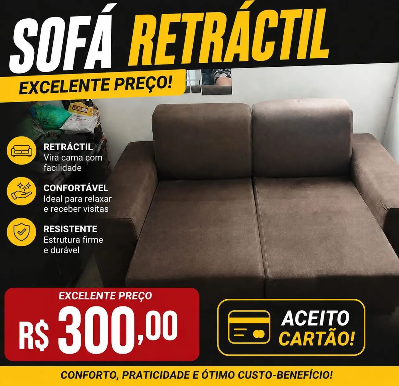 Sofá retrátil 