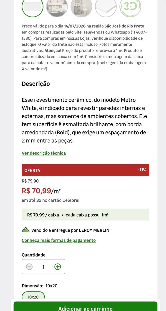 Revestimento azulejo branco  - Foto 5