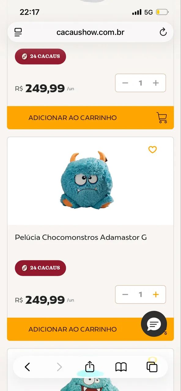 Chocomonstro Pelúcia Cacau Show - Foto 2
