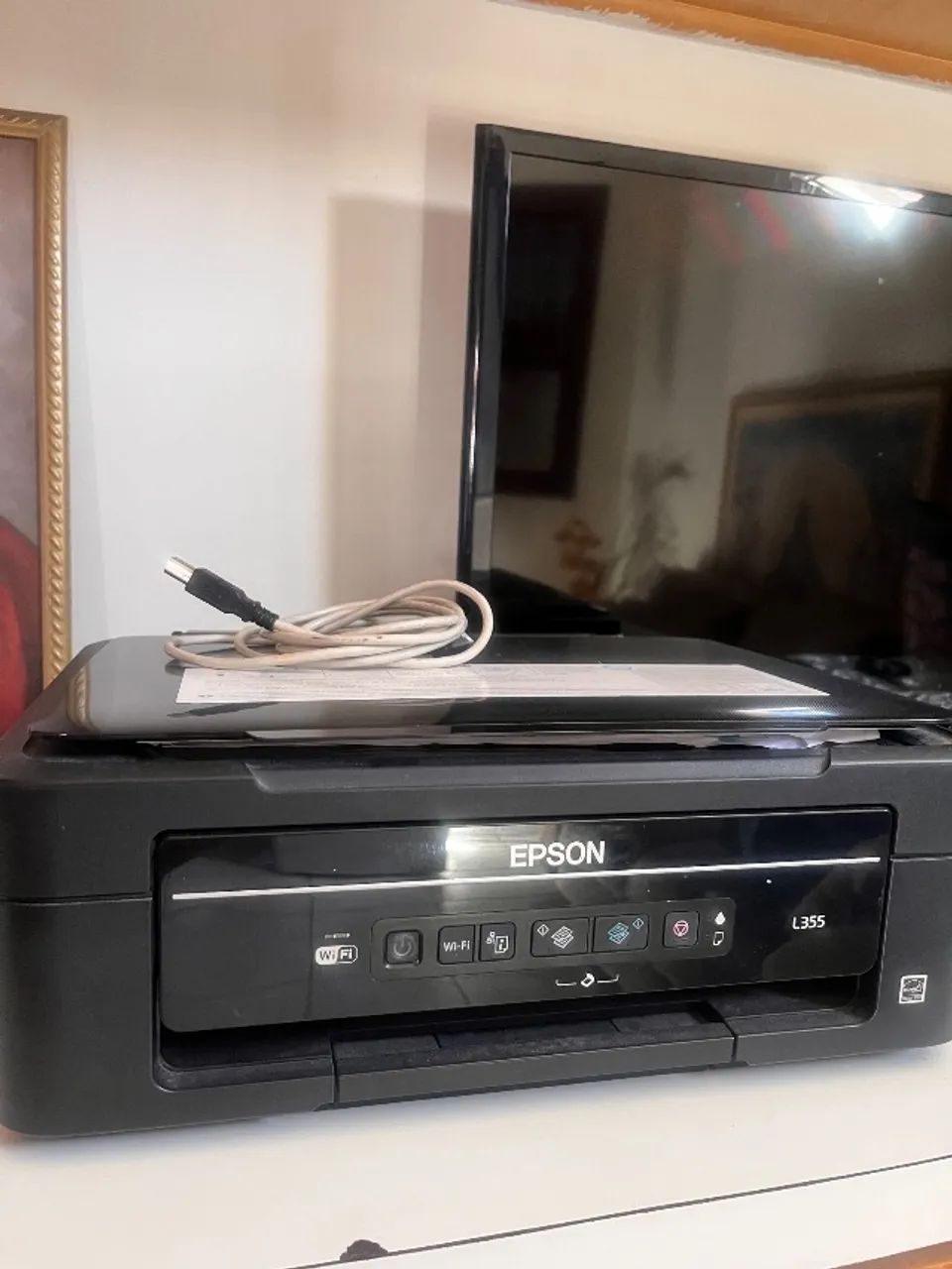 Impressora Epson L355 com scanner - COM DEFEITO - Para Conserto ou Retirada de peças
