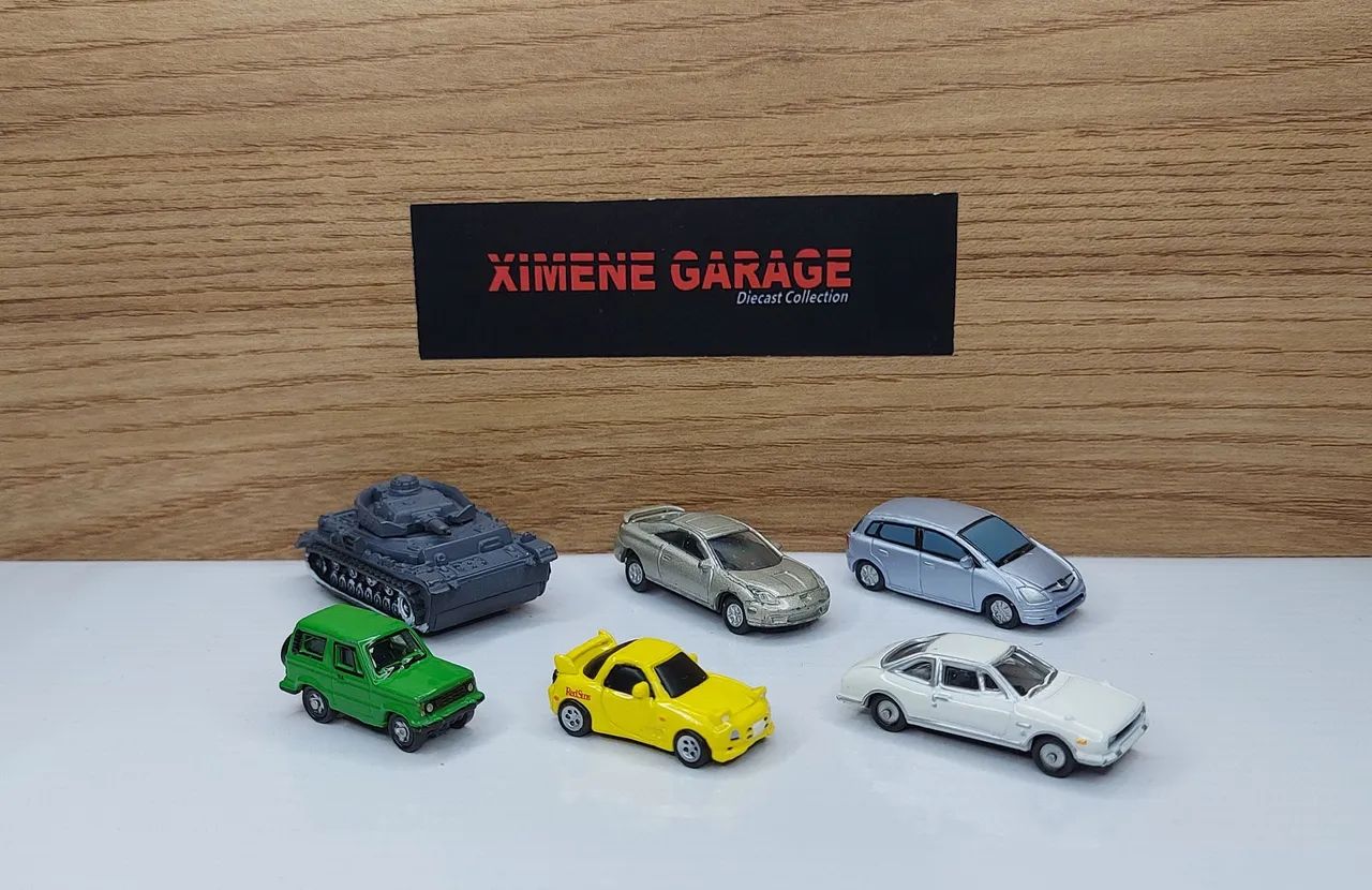 Coleção com 6 miniaturas nano japonesas 