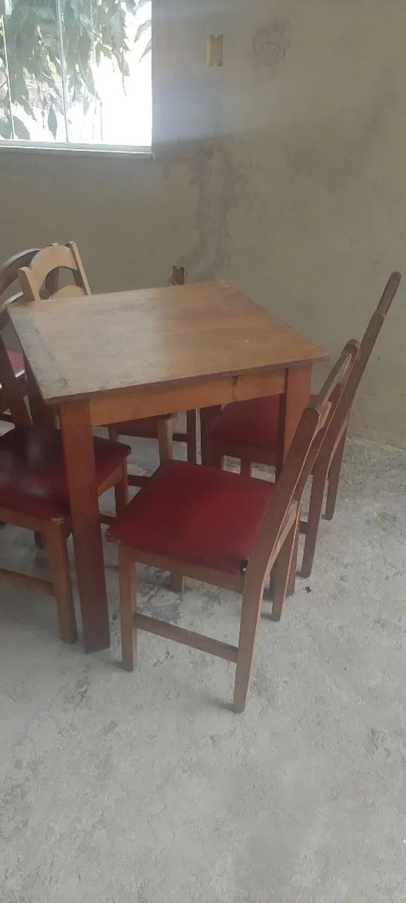 Mesa bar madeira com cadeiras  - Foto 3