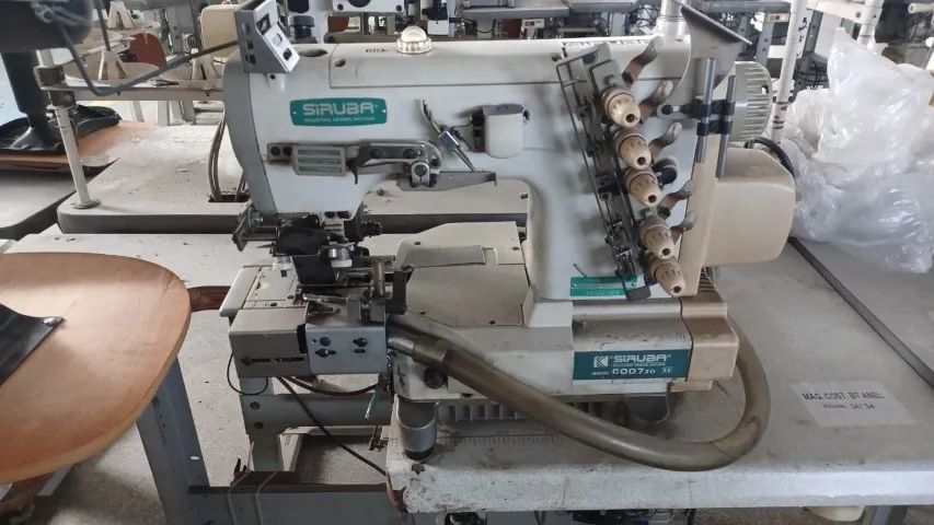 Máquinas de costura Reta e Overloque (LEILÃO)  - Foto 3