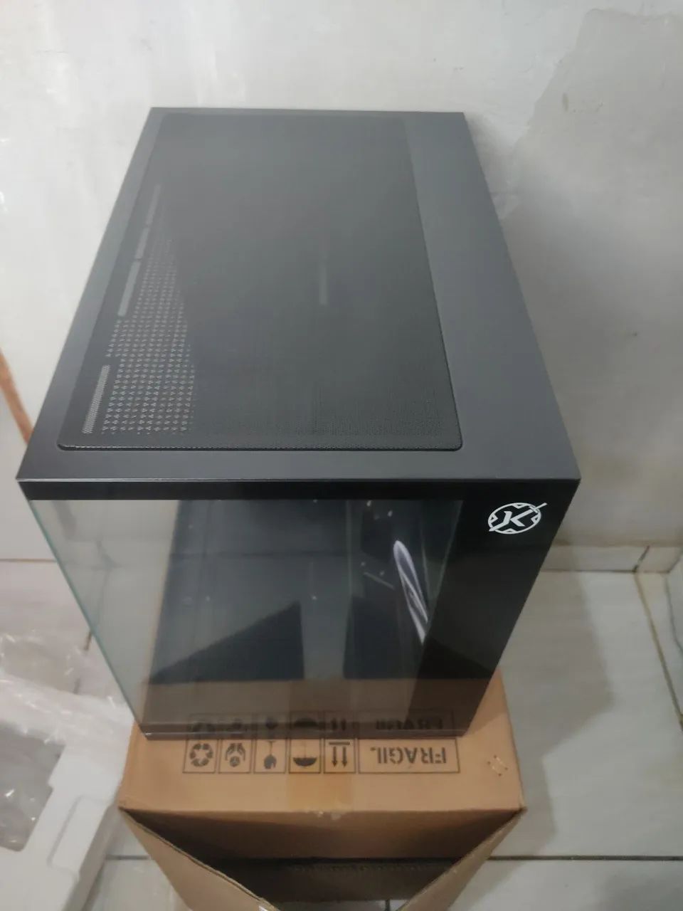 gabinete aquário + 9 cooler rgb pc gamer - Foto 5