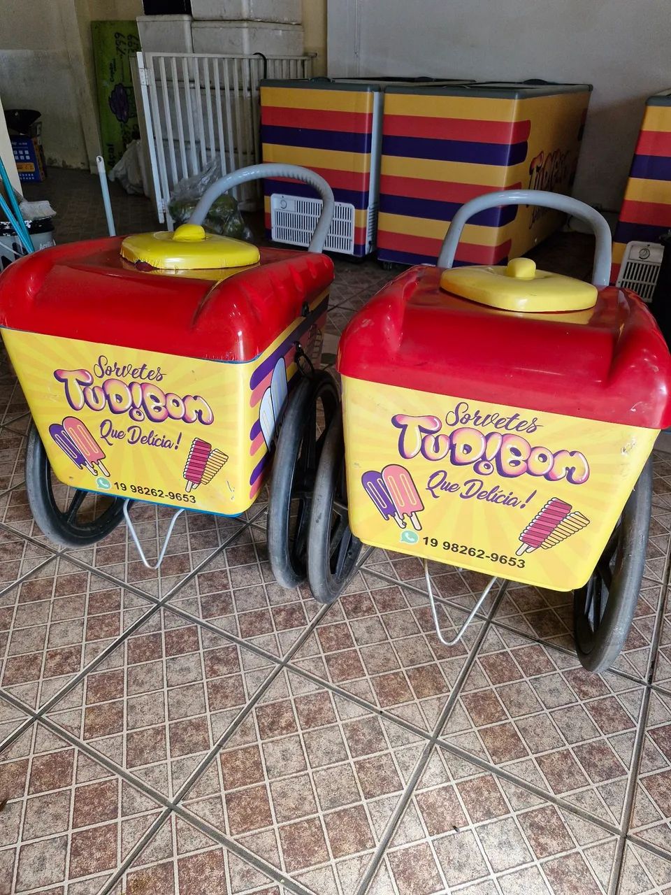 2 carrinhos de sorvetes Thermototal  - Foto 2