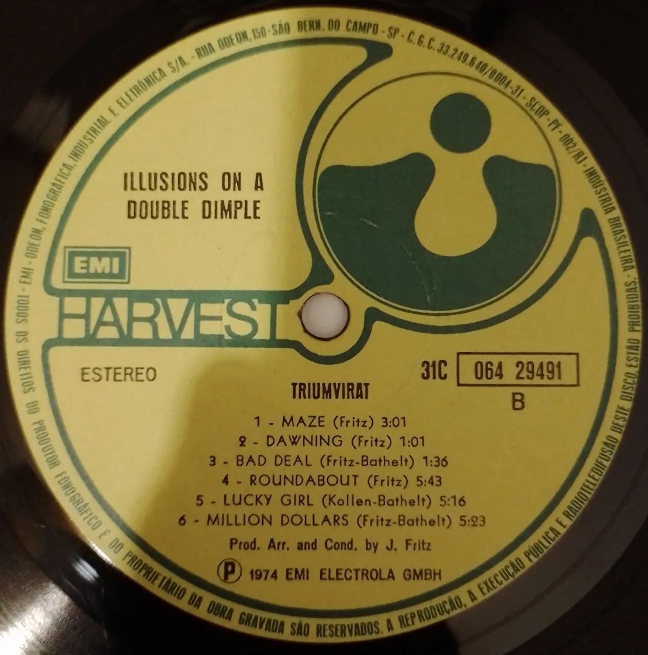  Triumvirat -  Illusions On a Double Dimple LP Vinil (VG+) - Foto 6