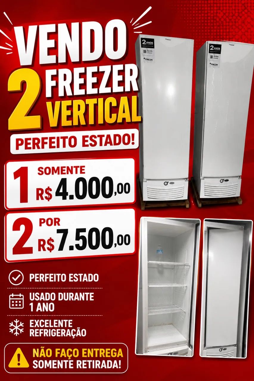 Freezer vertical 