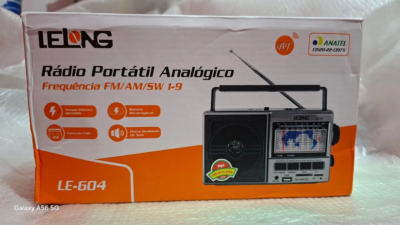 Rádio portátil lelong LE 604 - Foto 3