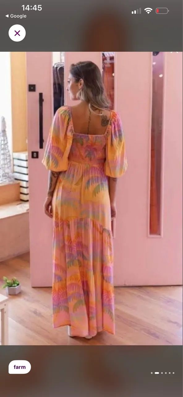 Vestido farm arco  íris  - Foto 2