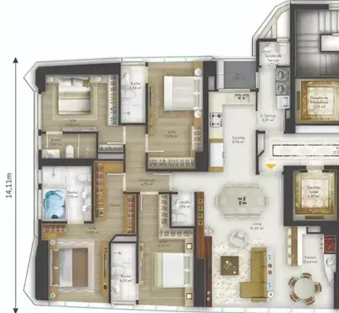 PLANTA 170m²