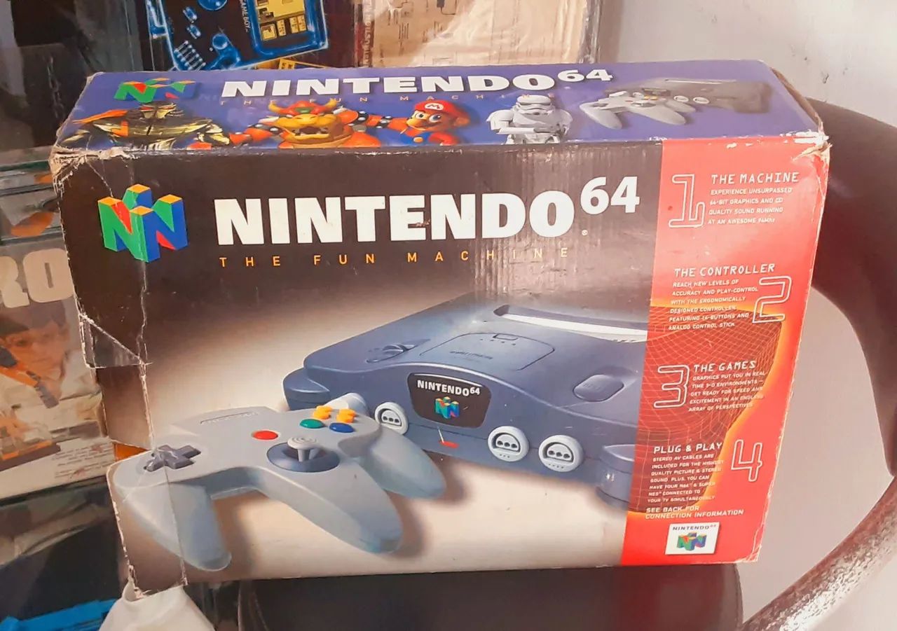 Caixa Nintendo64 original americano - Peças e Acessórios de Vídeo
