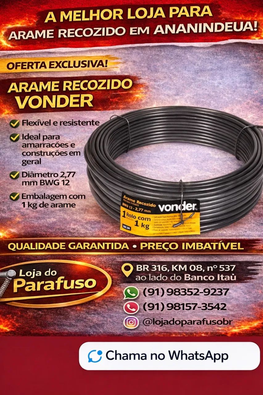 Arame Recozido VONDER 