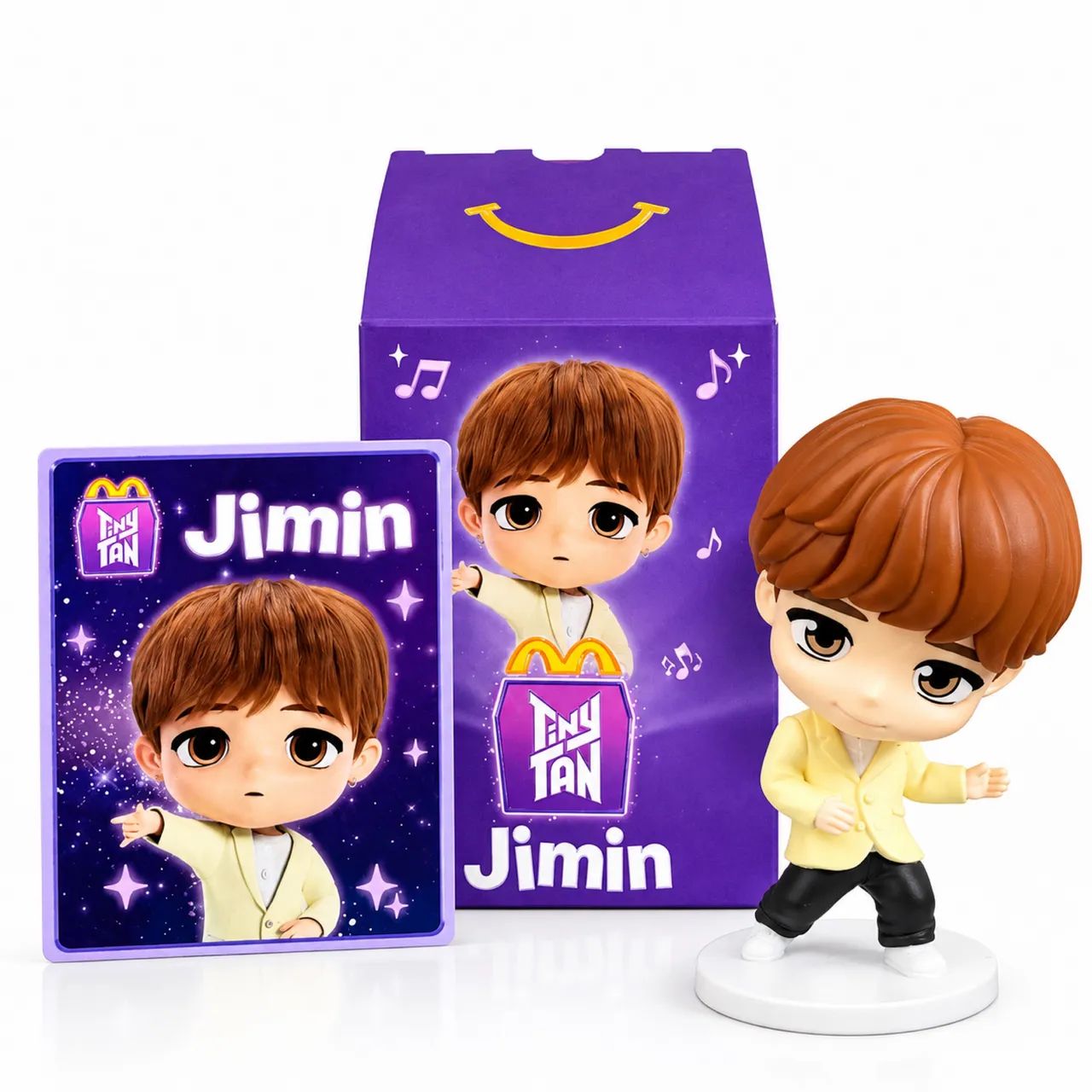 Jimin (edição Throwback) - BTS Tinytan Mcdonald's + Card