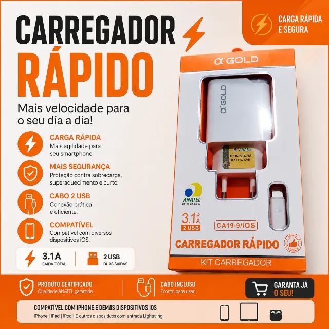 Carregador A' Gold Ios 