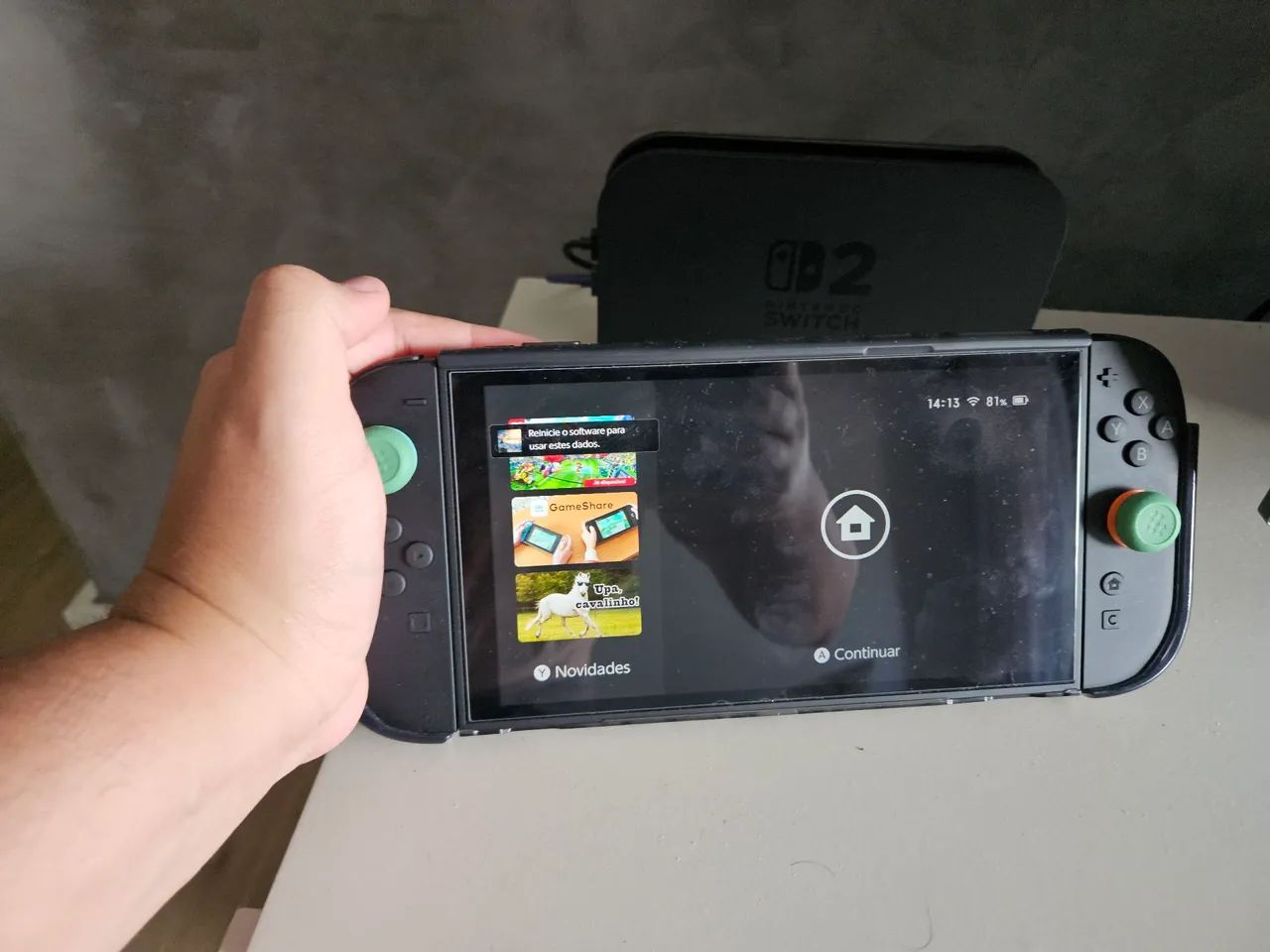 Nintendo Switch 2 com 3 meses de uso e jogos - Foto 2