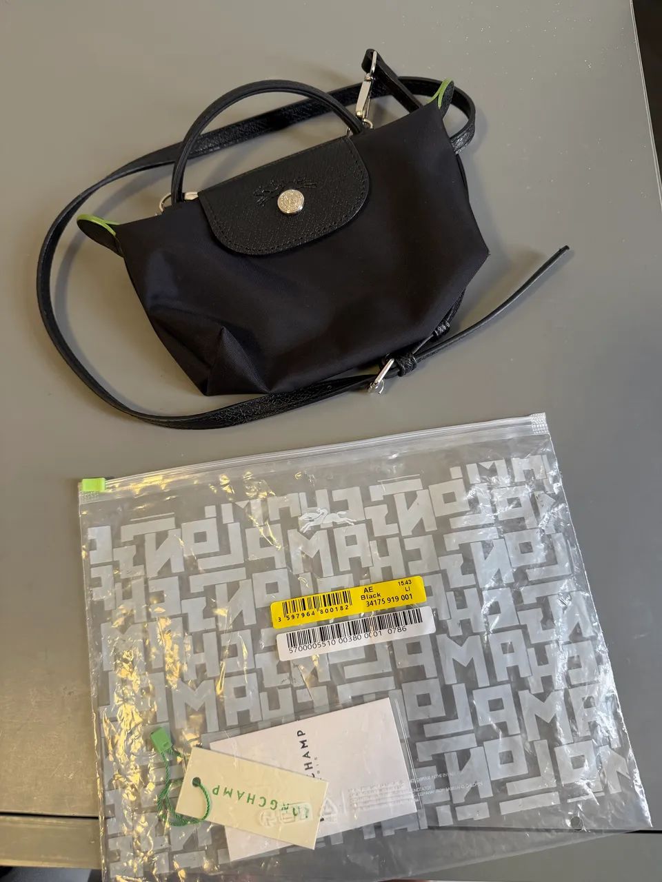 Mini bag longchamp preta