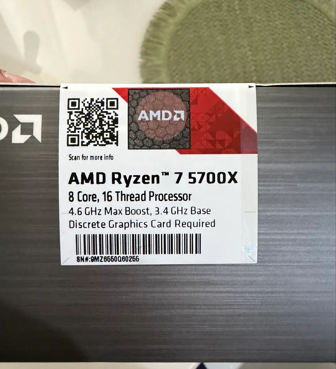 Processador Ryzen 7 5700x Lacrado! 