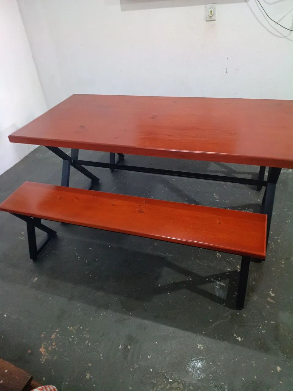Conjunto de mesa estilo industrial  - Foto 5