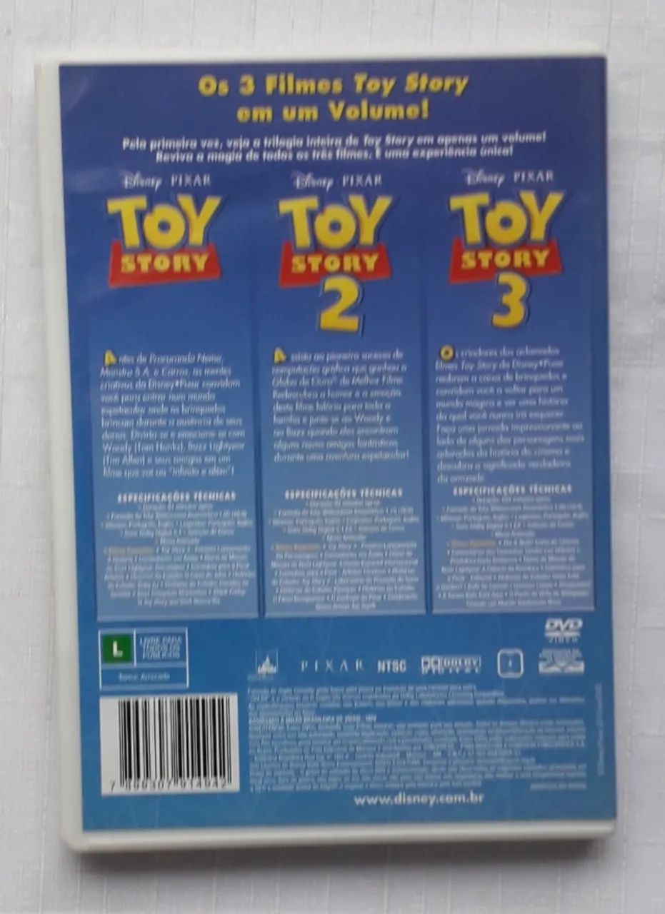 Dvd Box Trilogia Toy Story (original) - Foto 2