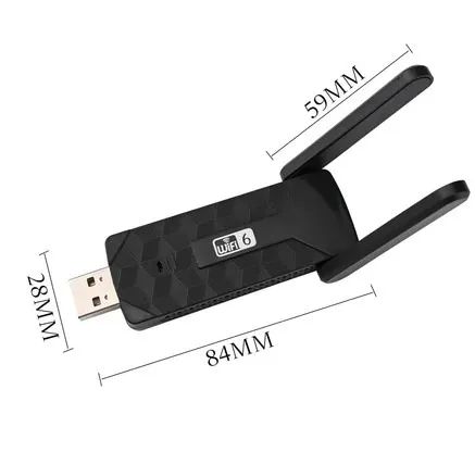 Adaptador Wireless WiFi Mini 2 Antenas Dual Band 1300Mbps 5.8GHz/2.4GHz Sem Fio z1562 - Foto 4