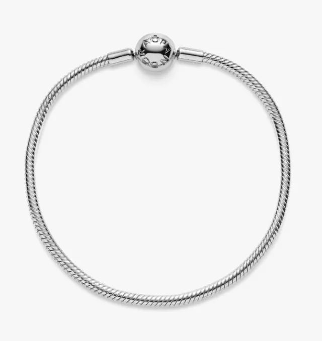 Pulseira pandora Moments Snake Link prata de lei original  - Foto 4