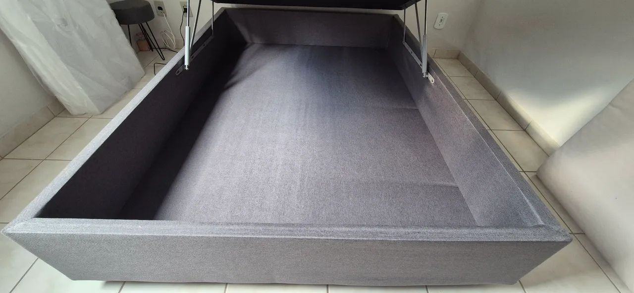 Cama de Casal com Bau + Colchão - Foto 3