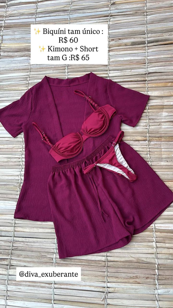 Kimono+short +biquini  - Foto 3