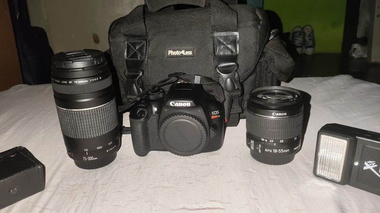Câmera T6 pro + 2 lentes - Foto 2