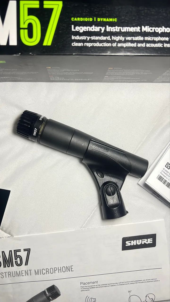 Shure SM57 Microfone Em Estado De Zero - Foto 3
