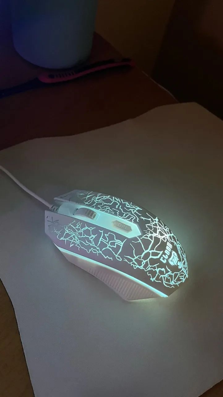 Mouse Clanm Com fio e Led  - Foto 3