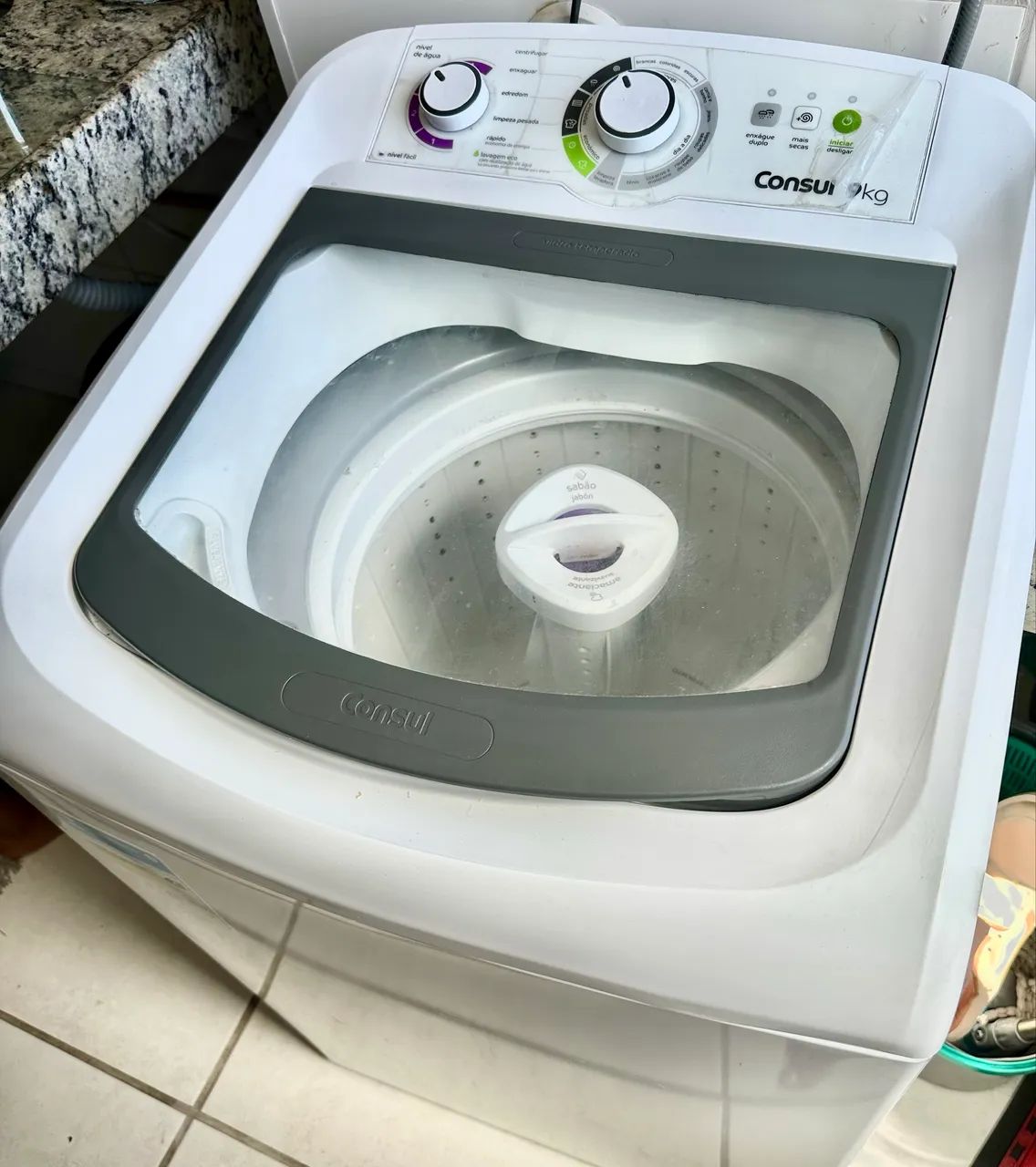 MÁQUINA DE LAVAR CÔNSUL 9kg Menos De 1 Ano Nova e no Plástico  - Foto 3