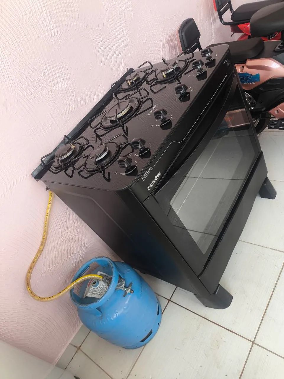 Fogão elétrico com gás completo 