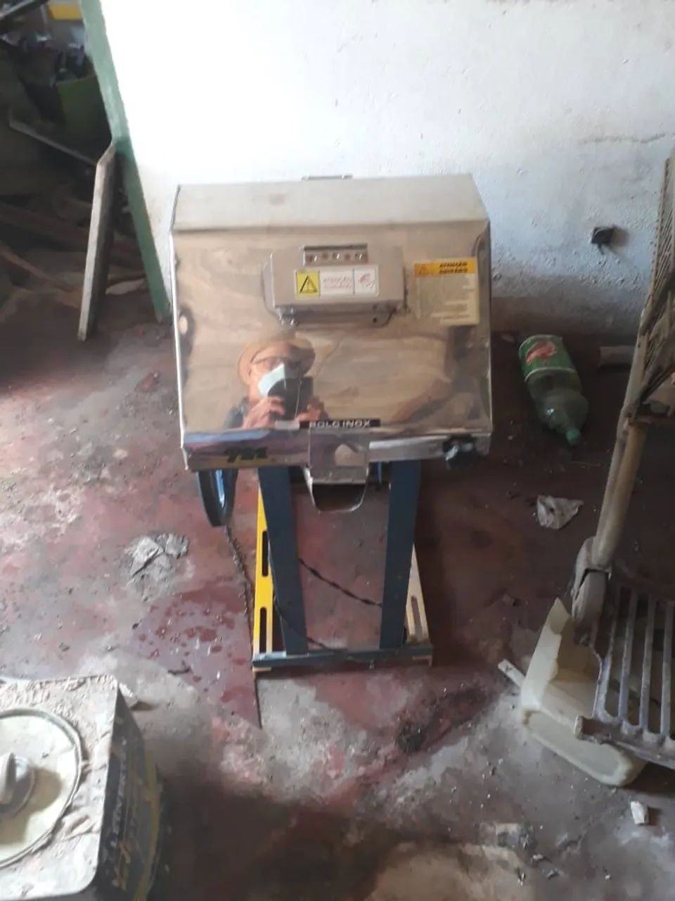 Engenho de cana inox com descascador 