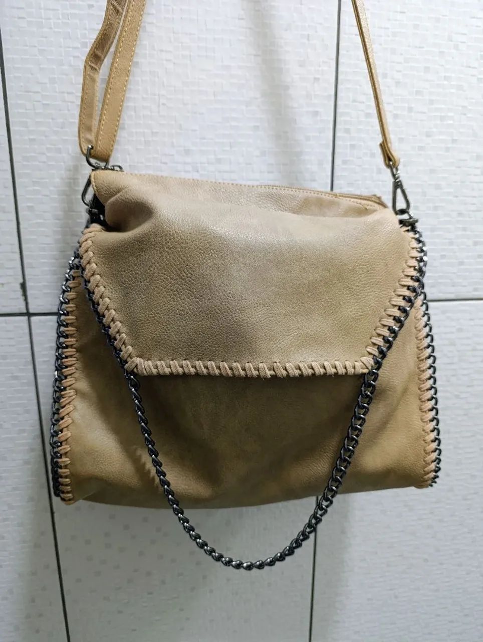 Bolsa marca Baolualan original em couro - Foto 2