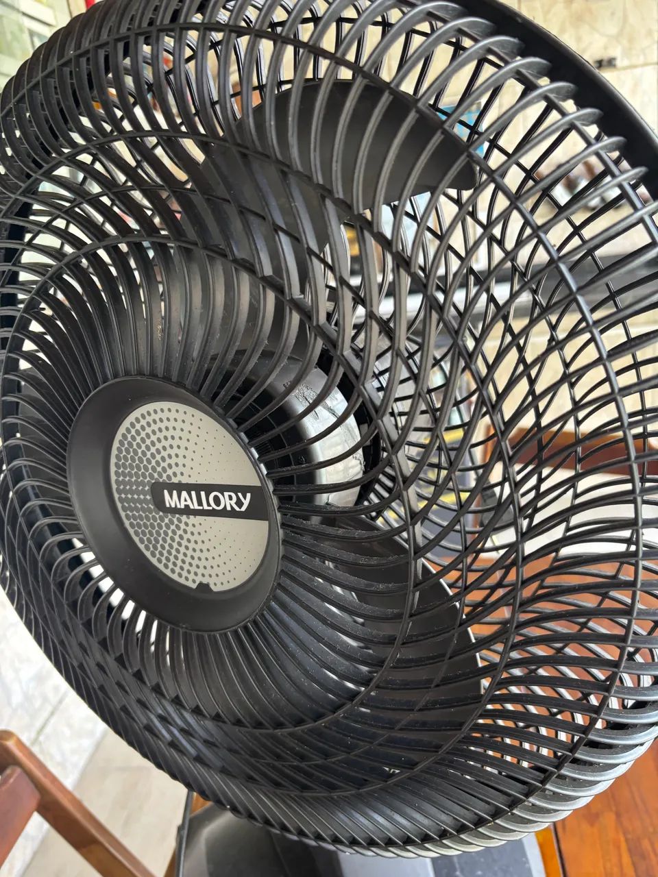 Ventilador Mallory 40cm Preto - Funcionando Perfeito