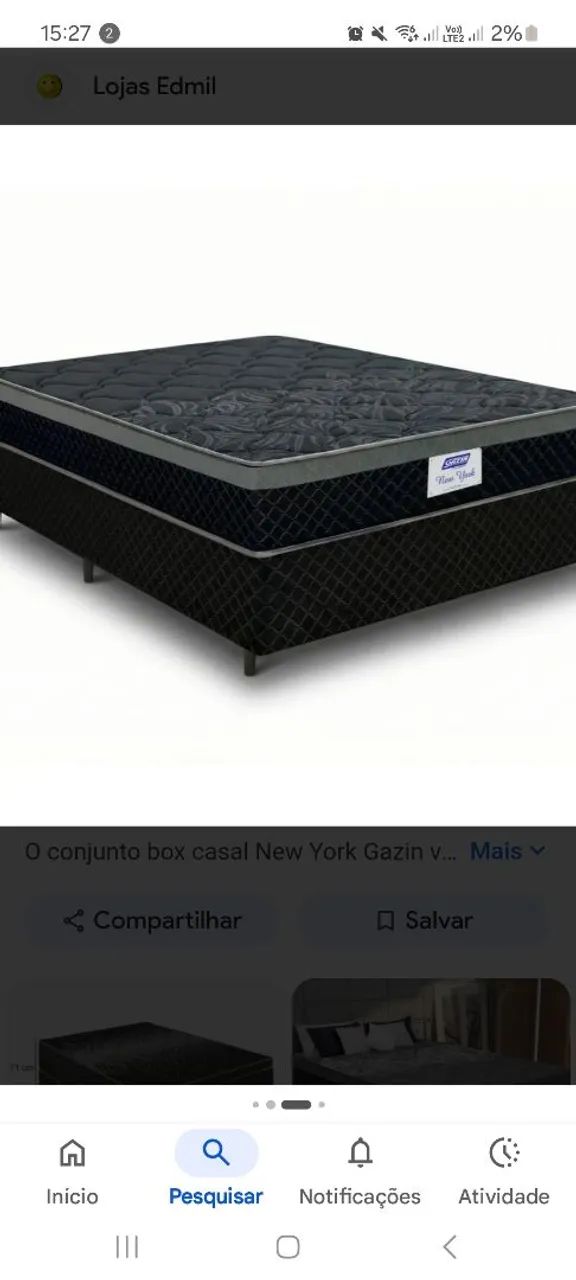 Cama box casal