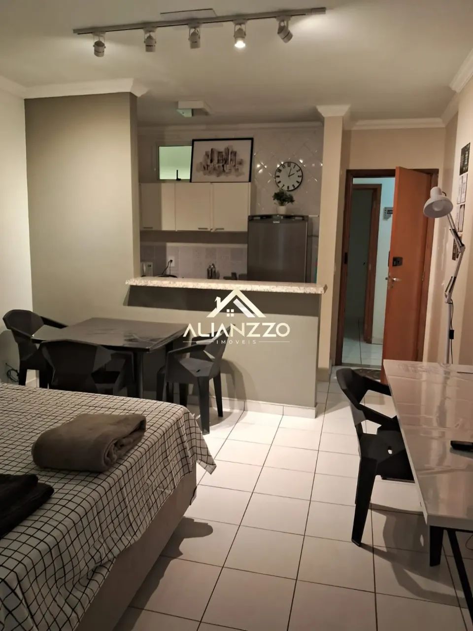 Kitchnet Mobiliada para locação Bairro Nova Ribeirania em Ribeirão Preto/SP. Alianzzo Imóv - Foto 6