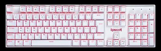 Teclado mecânico Red Dragon Mitra White - Foto 3