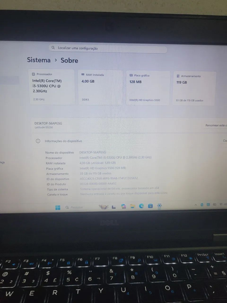 Notebook Dell latitude Intel core i5 Windows 11 impecável  - Foto 4