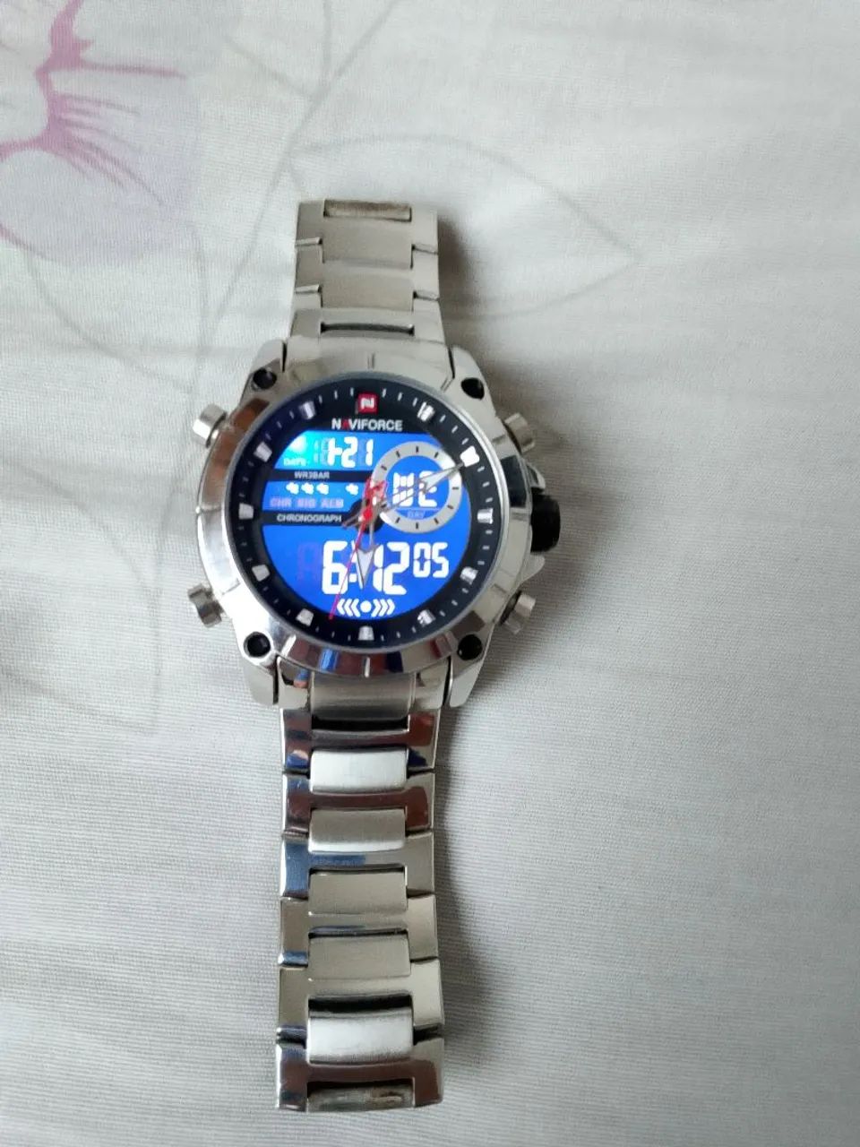 Relógio NaviForce original analógico e digital a prova d'água  - Foto 5