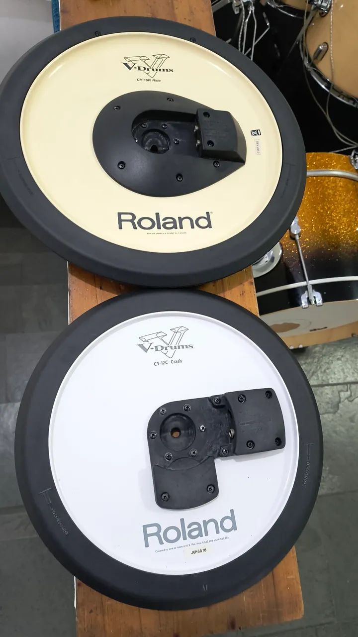 Cy15 Ride crash e cy12c crash usados - Instrumentos musicais