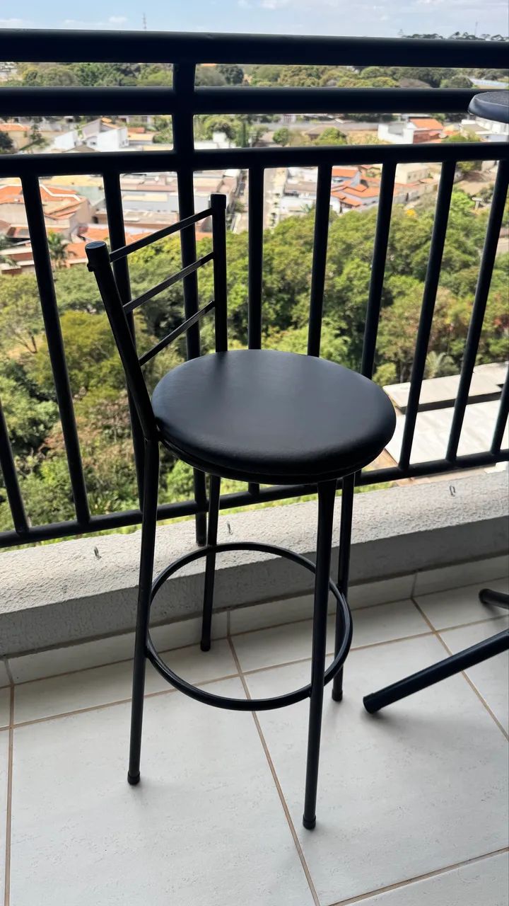 Bistro c/ 2 Banquetas pretas Anapolis - Foto 2