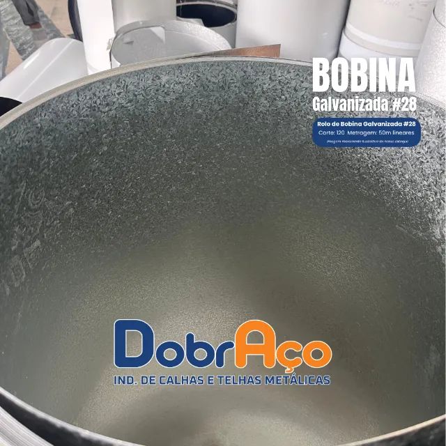 Bobina - Chapa Galvanizada - c/120 por 30m Lineares - Foto 4