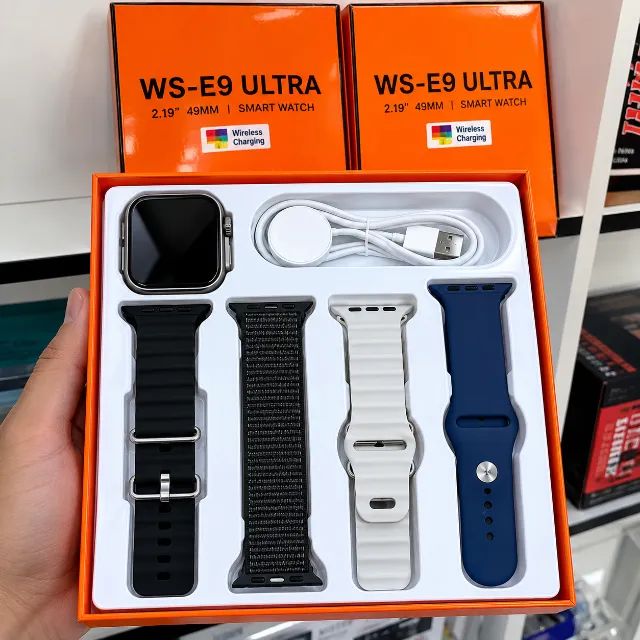 PAGUE NA ENTREGA! Smart Watch Ws E9 Ultra - Foto 4