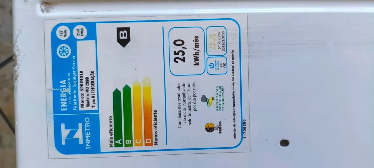 Ar condicionado de janela. Potência: 12.000 BUTs. Voltagem: 127v - Foto 5