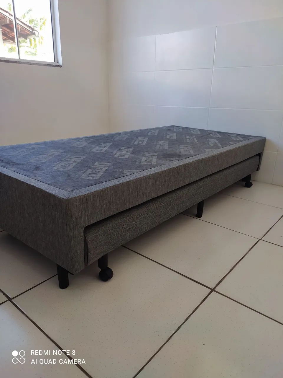 Cama box solteiro com auxiliar 