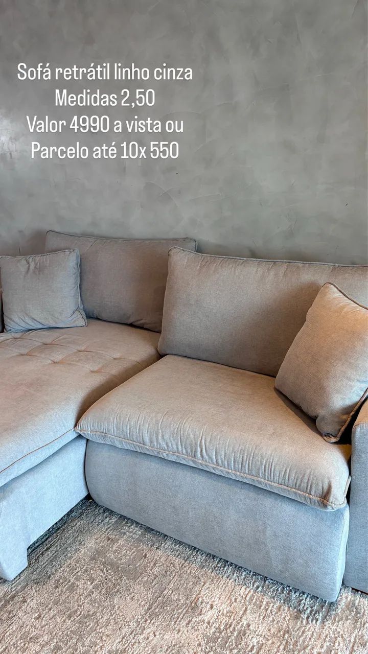 Sofá Retrátil Novo - Foto 3