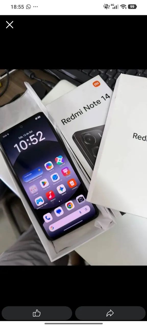 Redmi  note 14 256gb troco com volta  - Foto 2